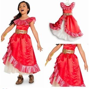 Disney Store Elena of Avalor Girl's Costume Dress Belt Glitter Detail Size 7/8